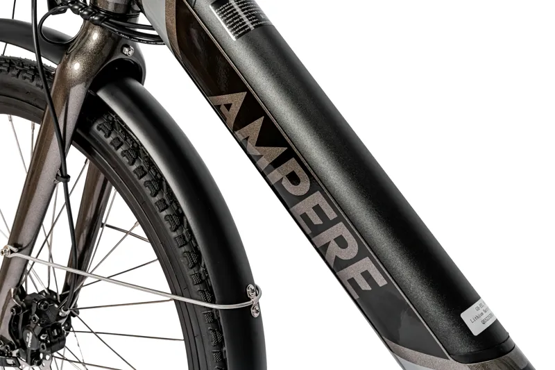 Ampere Deluxe Step Through 26 Inch Wheel Electric Bike Grey-8